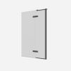 Crosswater Optix 10 Hinged Bath Screen with Inline Panel 90° Right Handed Slate
