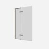 Crosswater Optix 10 Hinged Bath Screen with Inline Panel 90° Left Handed Brushed Nickel