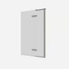 Crosswater Optix 10 Hinged Bath Screen with Inline Panel 90° Right Handed Brushed Nickel