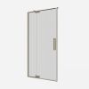 Crosswater Optix 10 Inline Pivot Shower Door with Side Panel Brushed Brass