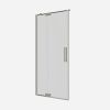 Crosswater Optix 10 Inline Pivot Shower Door with Side Panel Brushed Nickel