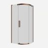 Crosswater Optix 10 Offset Quadrant 1000x800mm Right Hand Brushed Bronze