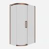 Crosswater Optix 10 Offset Quadrant 1200x800mm Left Hand Brushed Bronze 