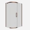 Crosswater Optix 10 Offset Quadrant 1200x900mm Left Hand Brushed Bronze 
