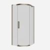 Crosswater Optix10 Quadrant 900mm x 900mm Right Hand Brushed Brass