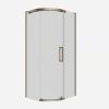 Crosswater Optix 10 Offset Quadrant 1000x800mm Left Hand Brushed Brass