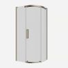 Crosswater Optix 10 Offset Quadrant 1000x800mm Right Hand Brushed Brass 