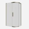 Crosswater Optix 10 Offset Quadrant 1200x800mm Right Hand Brushed Brass 