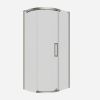 Crosswater Optix 10 Offset Quadrant 1000x800mm Left Hand Brushed Nickel 