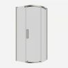Crosswater Optix 10 Offset Quadrant 1000x800mm Right Hand Brushed Nickel 
