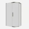 Crosswater Optix 10 Offset Quadrant 1200x800mm Right Hand Brushed Nickel 