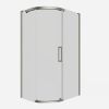 Crosswater Optix 10 Offset Quadrant 1200x900mm Left Hand Brushed Nickel