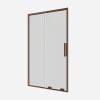 Crosswater Optix 10 Sliding Shower Door with Side Panel Brushed Bronze