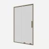 Crosswater Optix 10 Sliding Shower Door with Side Panel Brushed Brass