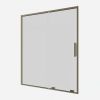 Crosswater Optix 10 Sliding Shower Door with Side Panel Brushed Brass