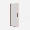 Crosswater Optix 10 Pivot Shower Door with Side Panel Brushed Bronze