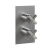 Crosswater MPRO Crosshead 1 Outlet 2 Handle Shower Valve Brushed Nickel