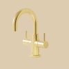 Crosswater MPRO High Neck Basin Mini Monobloc Brushed Brass