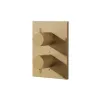 Crosswater Crossbox MPRO Flute 1 Outlet Trimset Brushed Brass