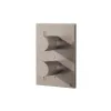 Crosswater Crossbox MPRO Flute 1 Outlet Trimset Brushed Nickel