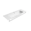 GSI Pura 122 x 46 Wall Hung 1 Tap Hole Basin White