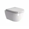 GSI Pura 50 Swirlflush Wall Hung Toilet and Soft Close Seat White