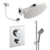 Crosswater Push Shower Set 10 Chrome