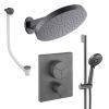 Crosswater Push Shower Set 10 Slate 
