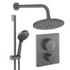 Crosswater Push Shower Set 2 Slate 200mm