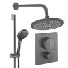 Crosswater Push Shower Set 2 Slate 300mm