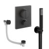 Crosswater Push Shower Set 3 Matt Black