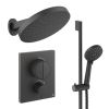 Crosswater Push Shower Set 5 Matt Black