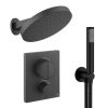 Crosswater Push Shower Set 6 Matt Black
