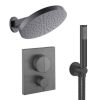 Crosswater Push Shower Set 6 Slate