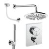 Crosswater Push Shower Set 7 Chrome 300mm