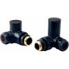 Crosswater MPRO Corner Radiator Valves Brushed Bronze