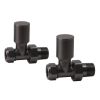Crosswater Straight Radiator Valves Slate