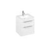 Britton Shoreditch 550mm Wall Hung Double Drawer Unit with Note Square Basin