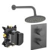 Crosswater Crossbox Shower Set 1 Slate 200mm