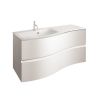 Crosswater Svelte 100 Unit & Ice White Glass Basin