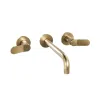 Crosswater The Calix Basin 3H Wall Mounted Trim Set Brushed Brass