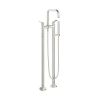 Crosswater The Calix Bath Shower Mixer Floor Standing Brushed Metallic