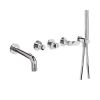 Crosswater The Calix Bath Shower Mixer Wall Mounted Trim Chrome