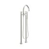 Crosswater The Clover Bath Shower Mixer Floor Standing Brushed Metallic