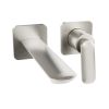 Crosswater The Huck Basin 2H Wall Mounted Trim Set Brushed Metallic
