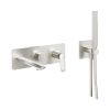 Crosswater The Huck Bath Shower Mixer Wall Mounted Trim Brushed Metallic