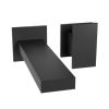 Crosswater The Myron Basin 2H Wall Mounted Trim Set Matt Black
