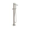Crosswater The Myron Bath Shower Mixer Floor Standing Trim Brushed Metallic