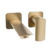 Crosswater The Varda Basin 2H Wall Mounted Set Brushed Brass