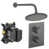 Crosswater Crossbox Shower Set 1 Slate 300mm